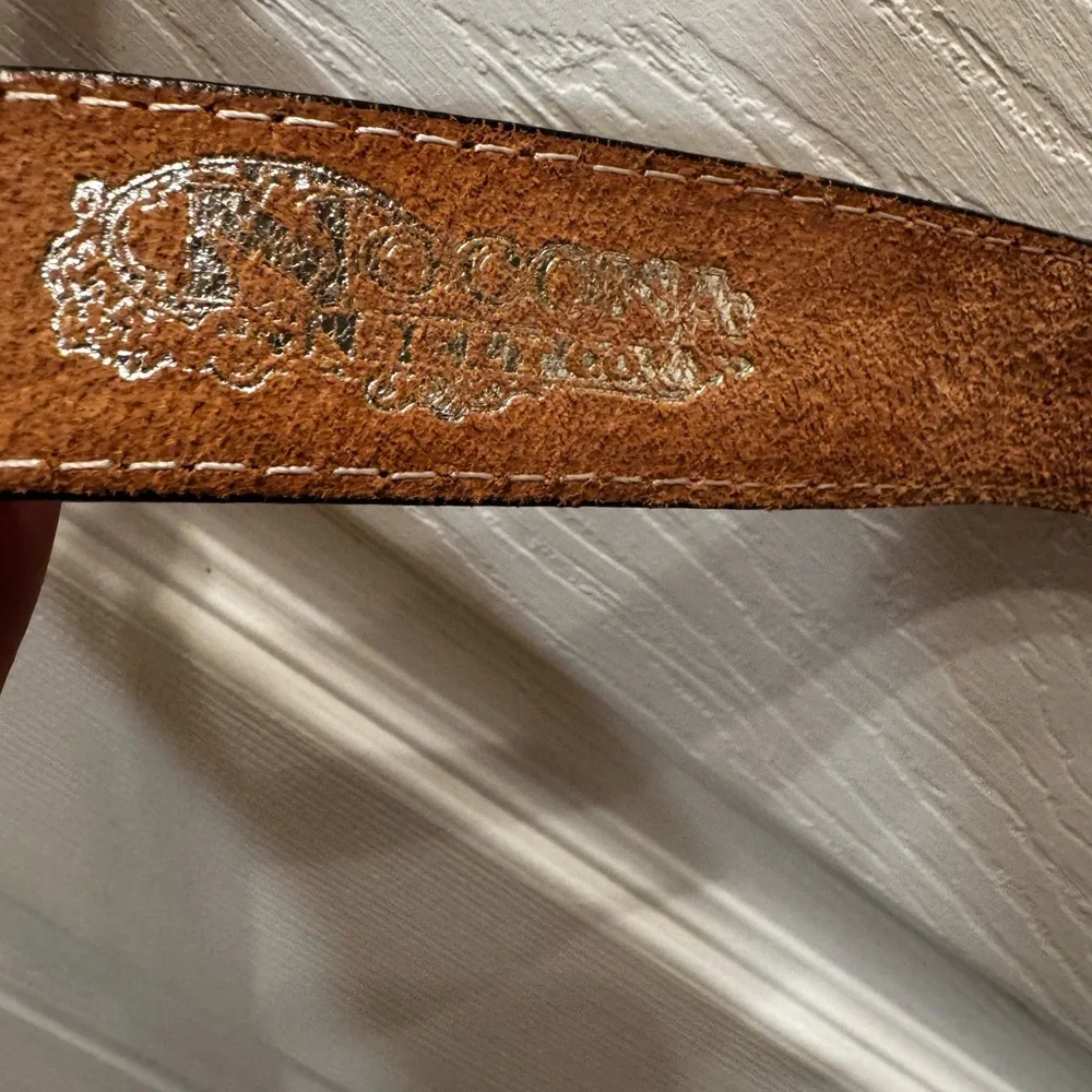 Youth Nicola Belt Co western leather bull riding belt